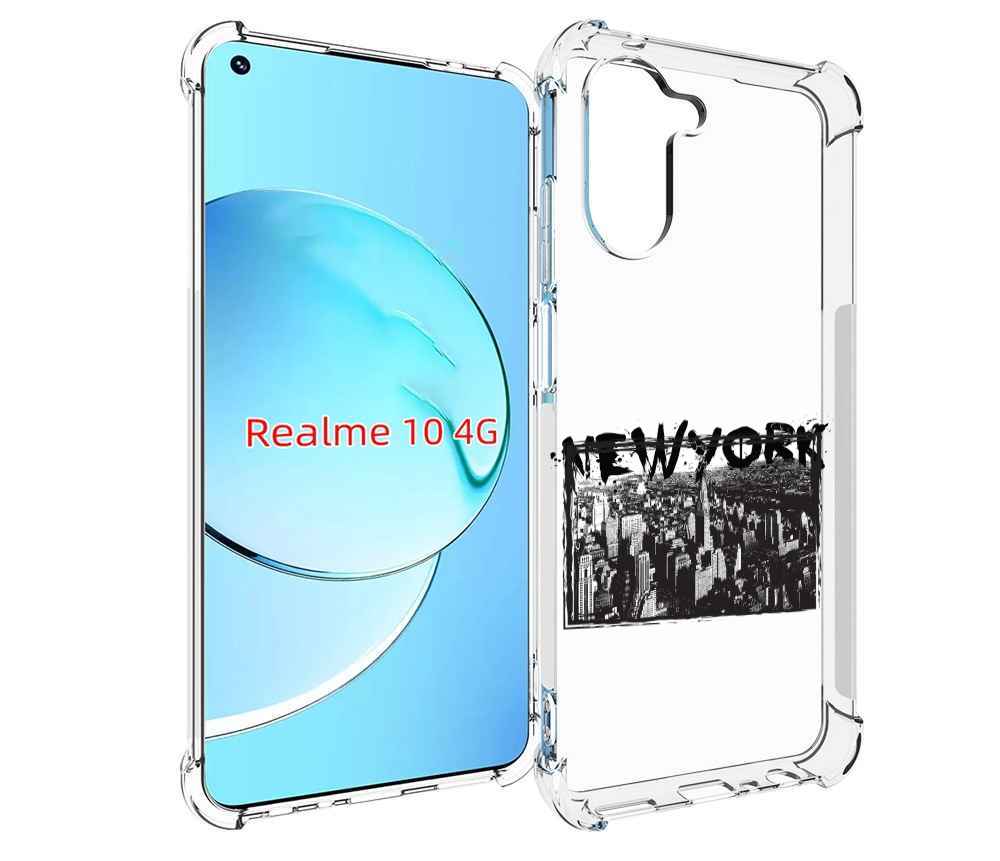 

Чехол MyPads че для Realme 10, Прозрачный, Tocco