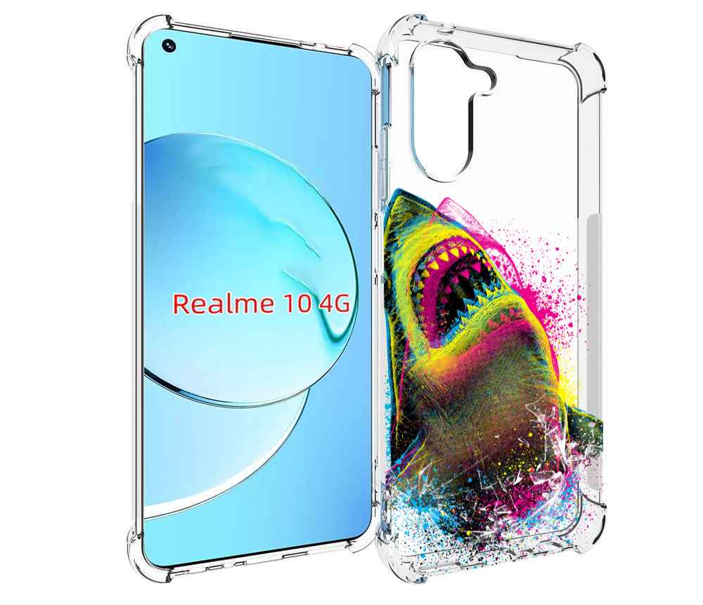 

Чехол MyPads челюсти-2 для Realme 10, Прозрачный, Tocco