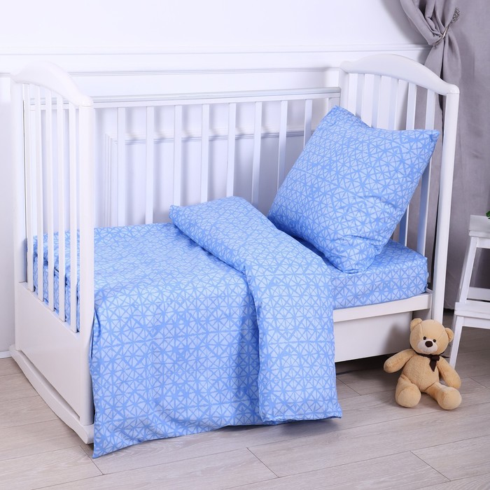 

Атра Постельное бельё BABY Фантазеры сине-сиреневый 112х147см, 110х150см, 60х60см, бязь 12, Синий