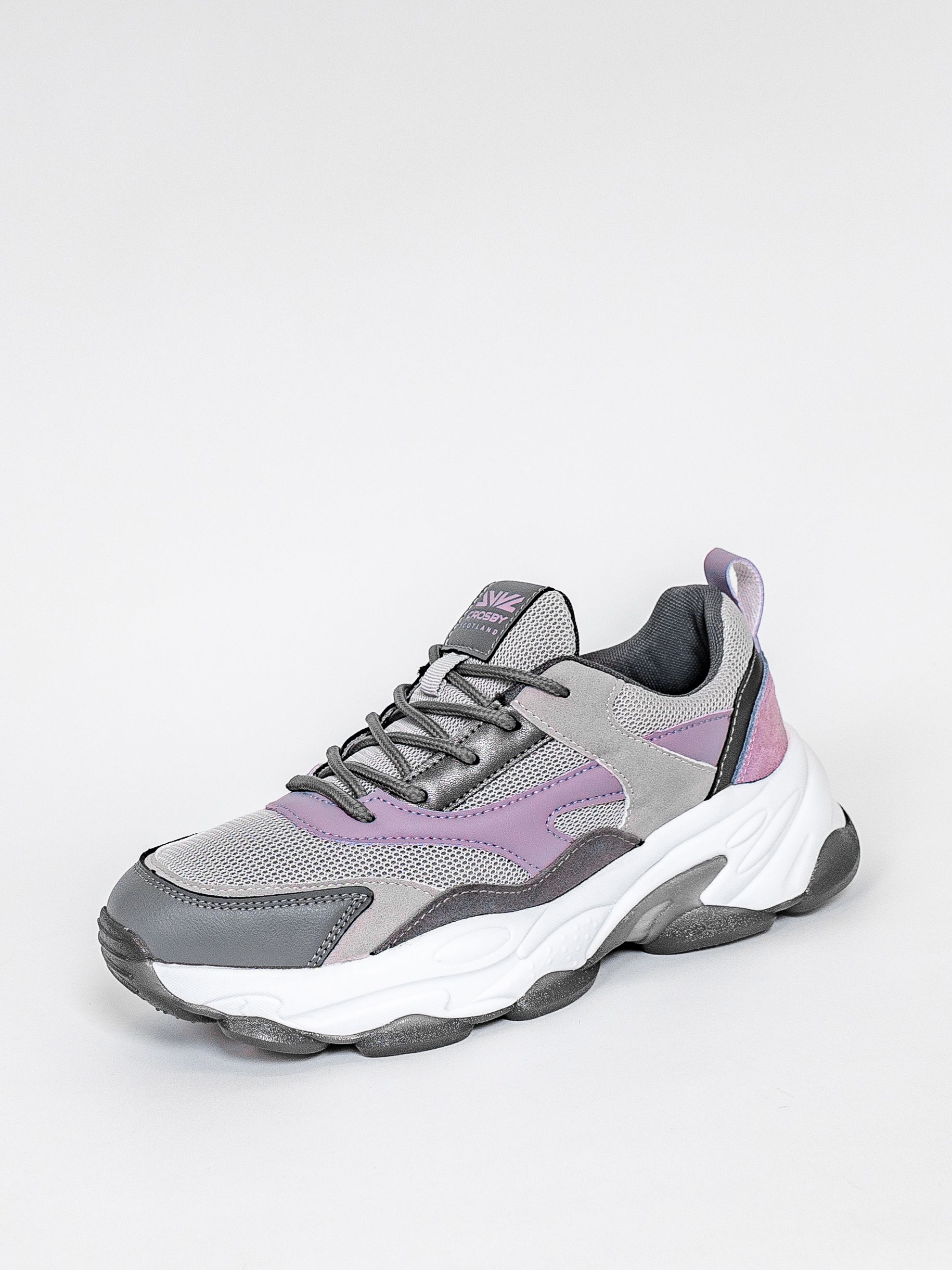 

Кроссовки женские Crosby 447090/01-03 серые 37 RU, Серый, 447090/01-03