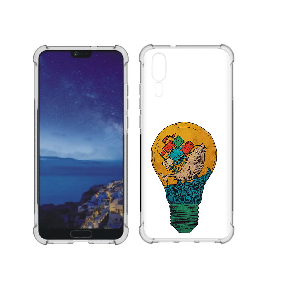 Чехол MyPads Tocco для Huawei P20 кит в лампочке с парусами (PT108006.52.387)