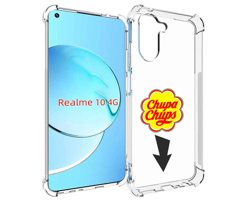 

Чехол MyPads чупа чупс для Realme 10, Прозрачный, Tocco