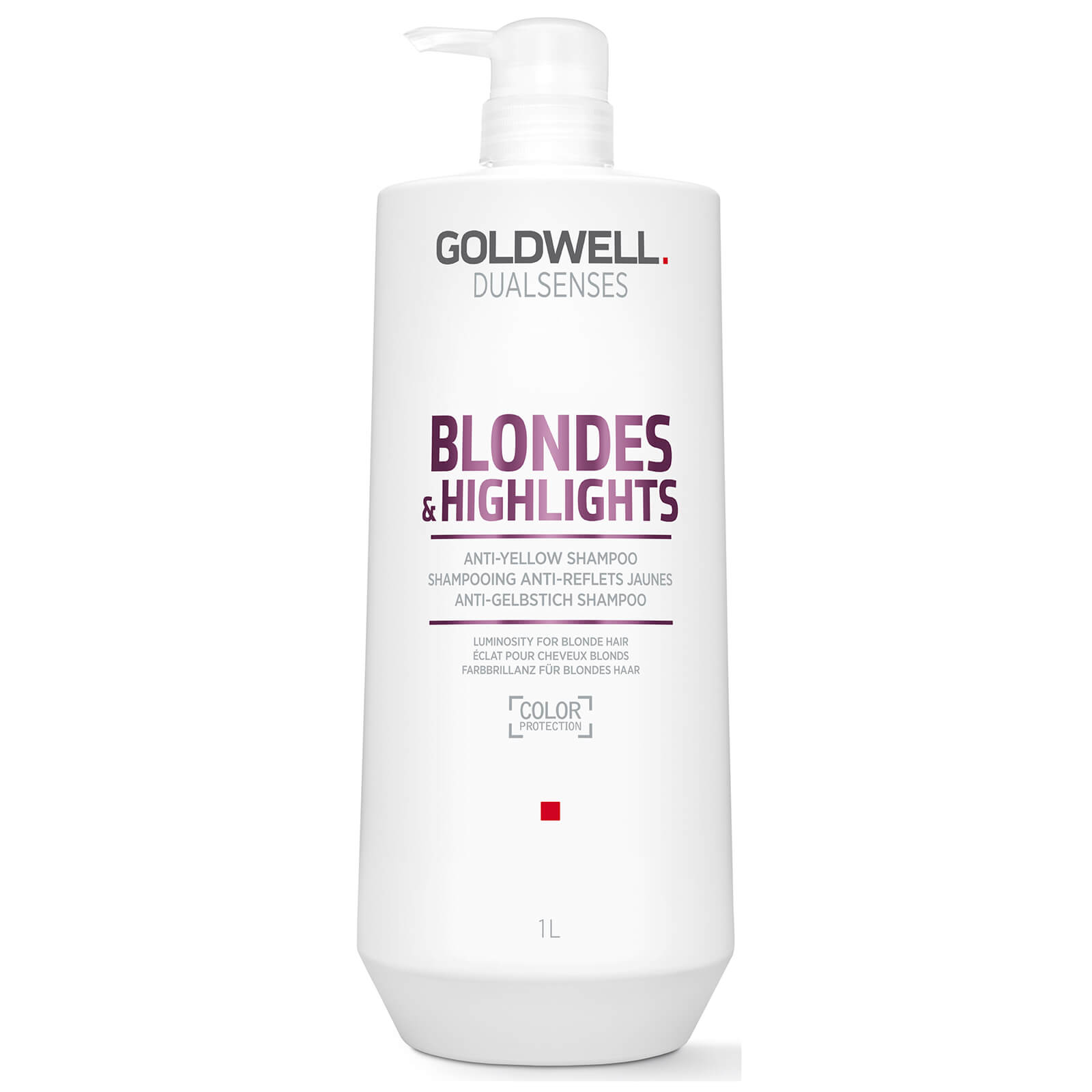 Шампунь против желтизны для осветленных волос Goldwell DS BL&HL 1000 мл goldwell кондиционер для осветленных и мелированных волос dualsenses blondes