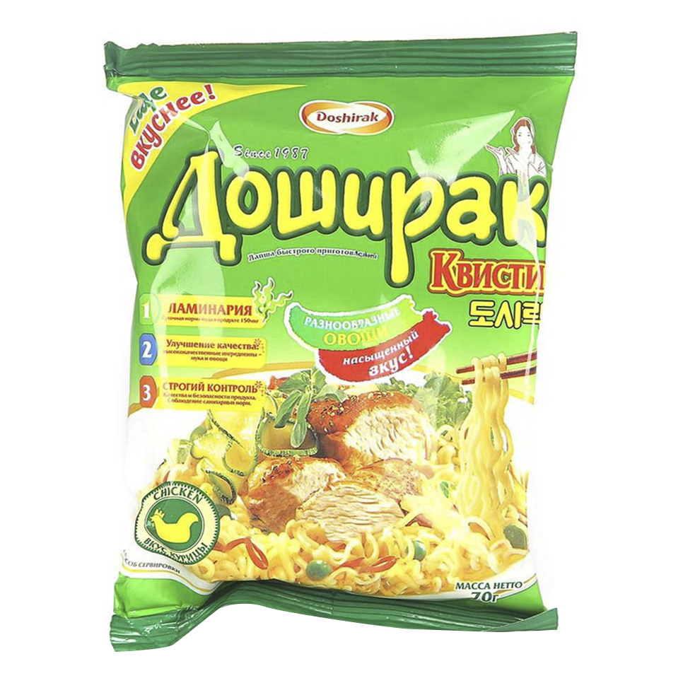 

Лапша Доширак Квисти с курицей быстрого приготовления 70 г