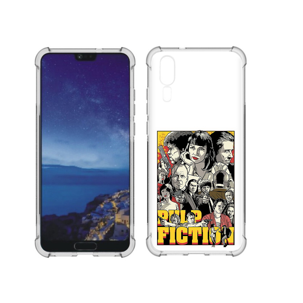 

Чехол MyPads Tocco для Huawei P20 комикс картинка (PT108006.52.390), Прозрачный, Tocco
