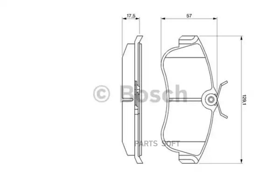 

Тормозные колодки Bosch дисковые передние 0986461147