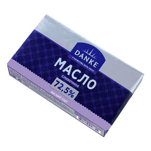 

Сливочное масло Danke 72,5% 180 г
