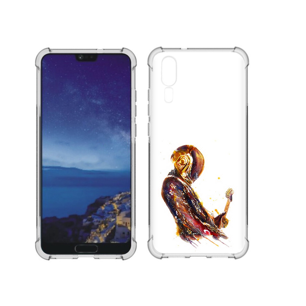 

Чехол MyPads Tocco для Huawei P20 космо-музыкант (PT108006.52.393), Прозрачный, Tocco
