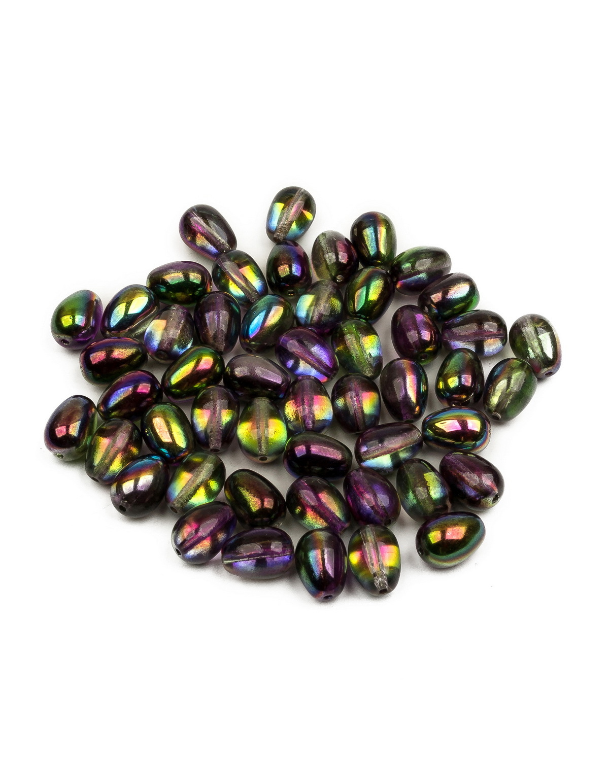 

Чешские бусины Czech Beads капля Glass drops, 11х8 мм, Crystal Magic Orchid 50 шт, Разноцветный, Drops Beads