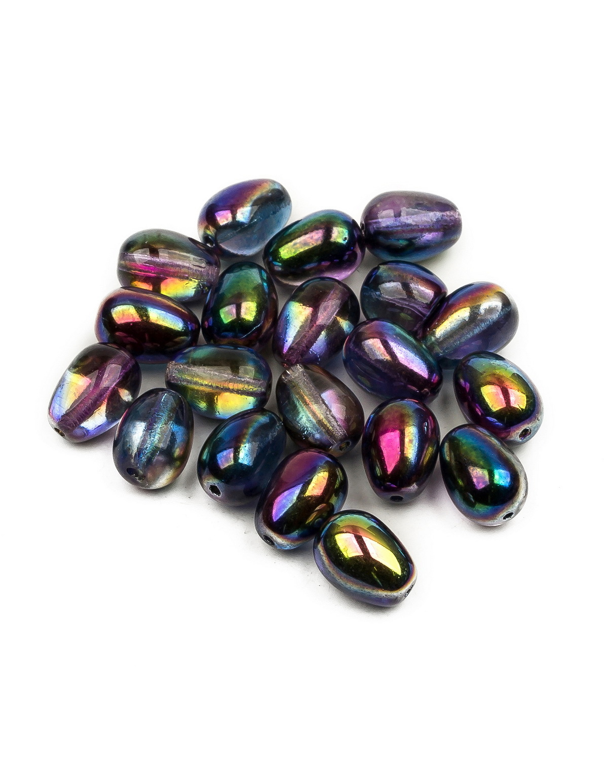 

Чешские бусины Czech Beads капля Glass drops, 11х8 мм, Crystal Magic Blue 20 шт, Разноцветный, Drops Beads