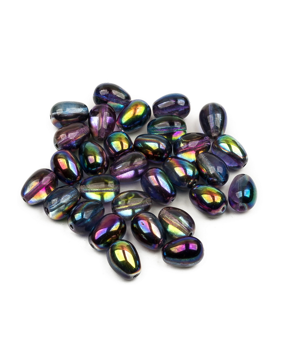 

Чешские бусины Czech Beads капля Glass drops, 11х8 мм, Crystal Magic Blue 30 шт, Разноцветный, Drops Beads