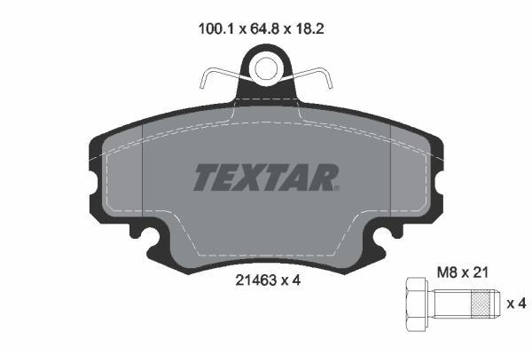 

Тормозные колодки Textar дисковые 2146306
