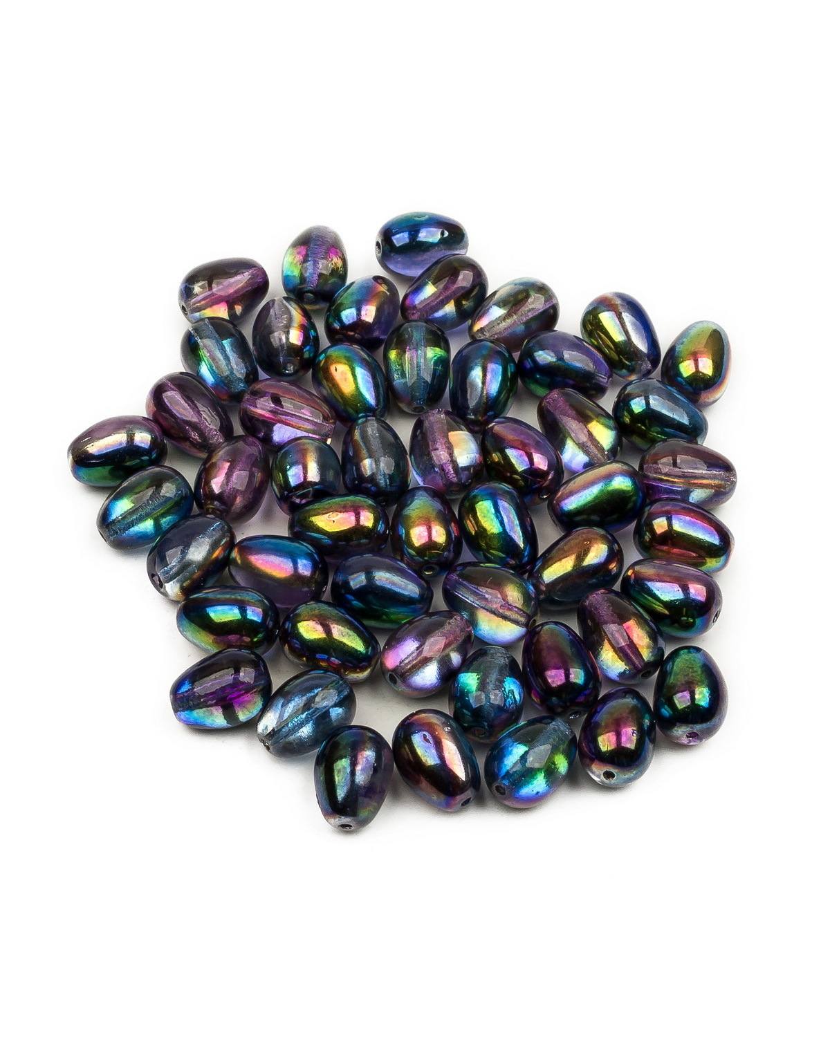 

Чешские бусины Czech Beads капля Glass drops, 11х8 мм, Crystal Magic Blue 50 шт, Разноцветный, Drops Beads