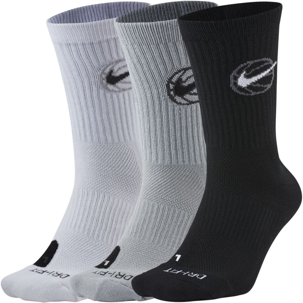 

Комплект носков унисекс Nike Everyday Crew Basketball Socks разноцветных M 3 пары, Разноцветный, Everyday Crew Basketball Socks (3 Pairs)