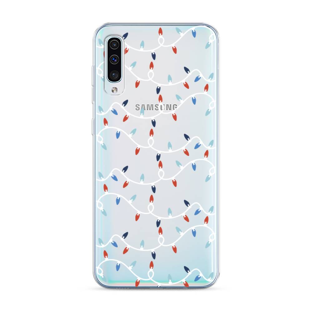

Чехол на Samsung Galaxy A30s "Разноцветная гирлянда", Белый;красный;синий, 28850-5