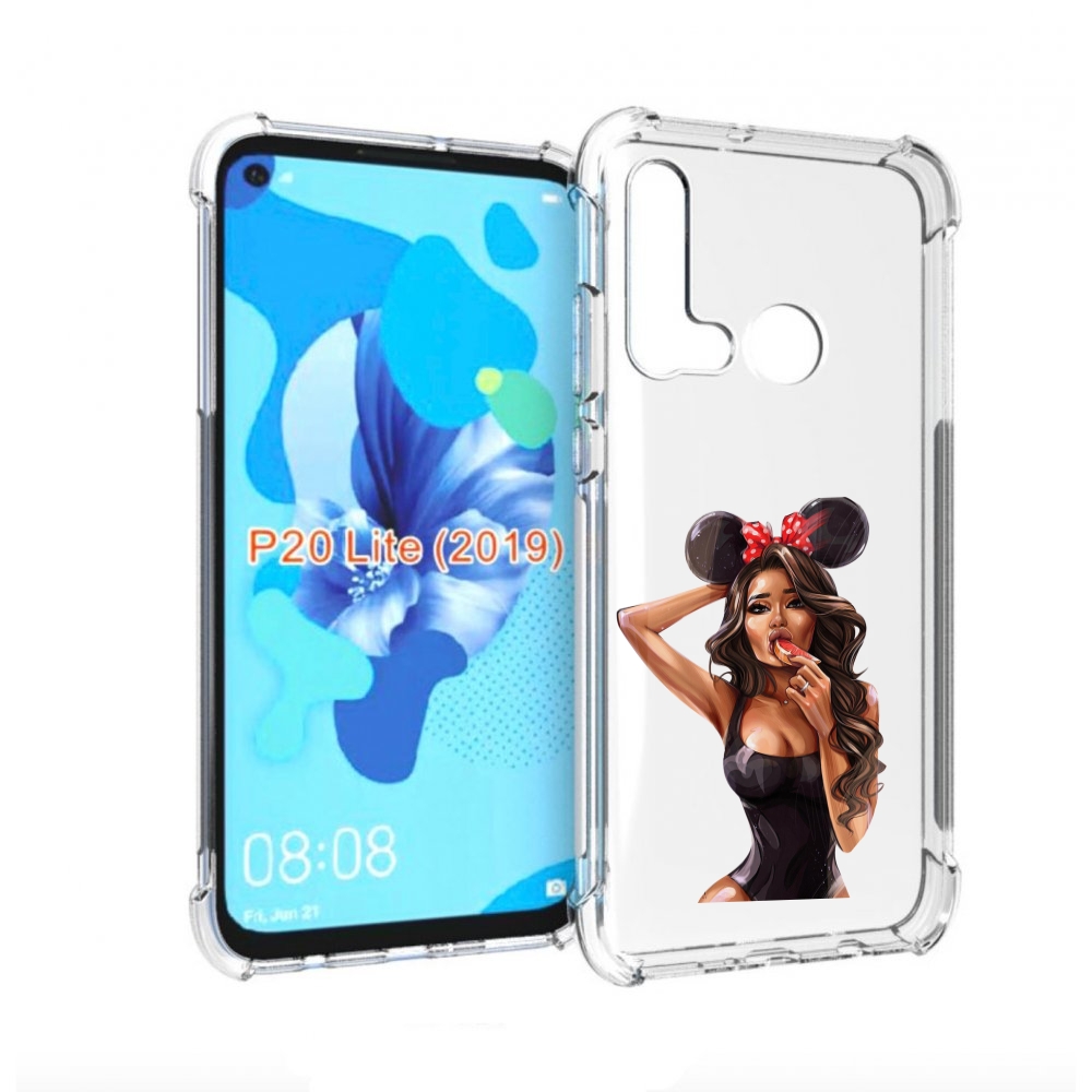

Чехол бампер MyPads девушка-с-грейпфрутом женский для Huawei P20, Прозрачный, Tocco