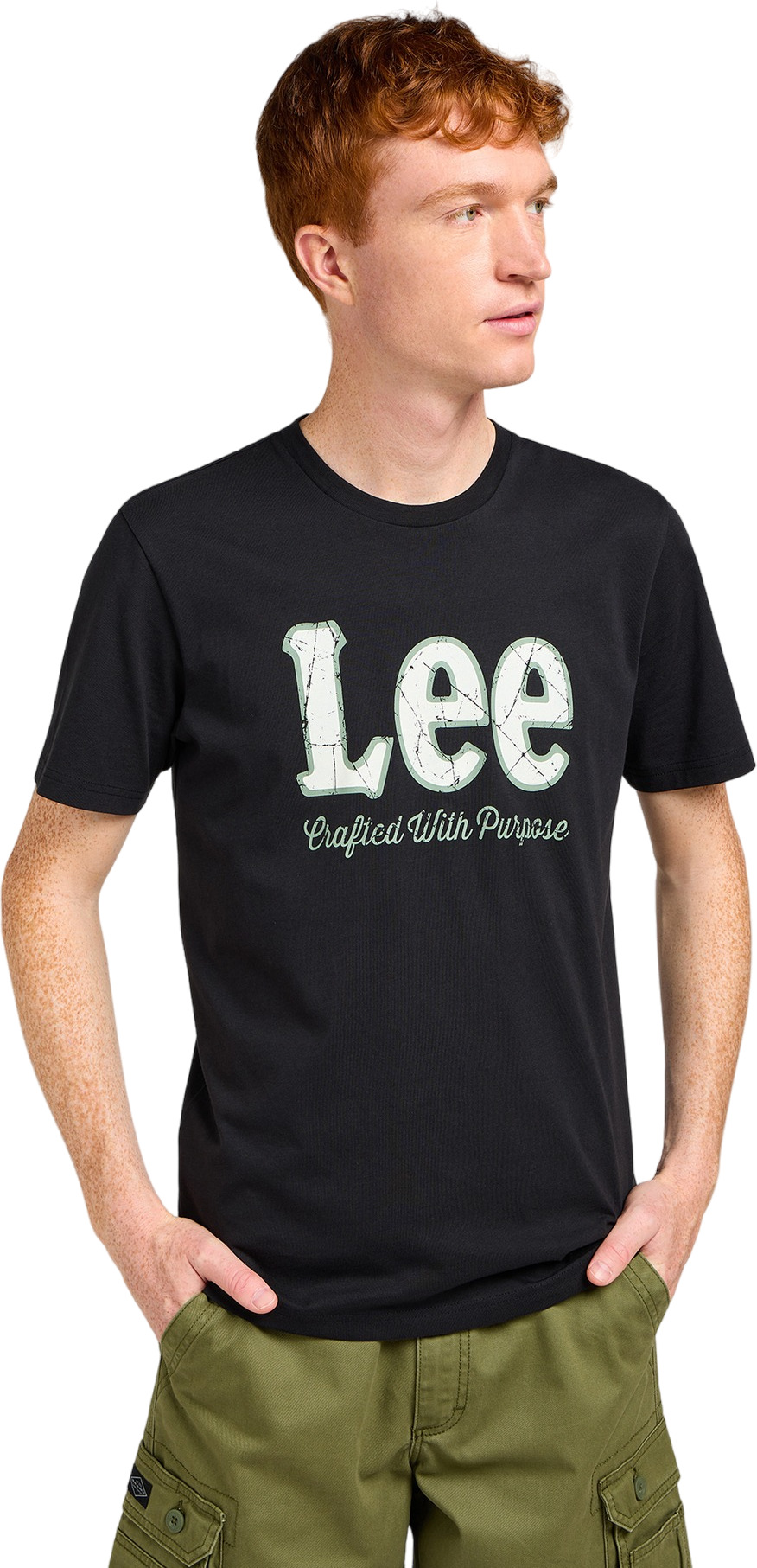 

Футболка мужская Lee BIG LOGO TEE черная L, Черный, BIG LOGO TEE