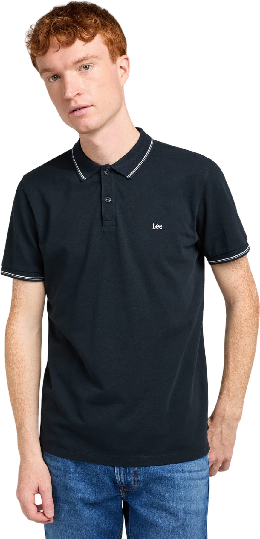 Футболка мужская Lee PIQUE POLO UNIONALL BLK черная L