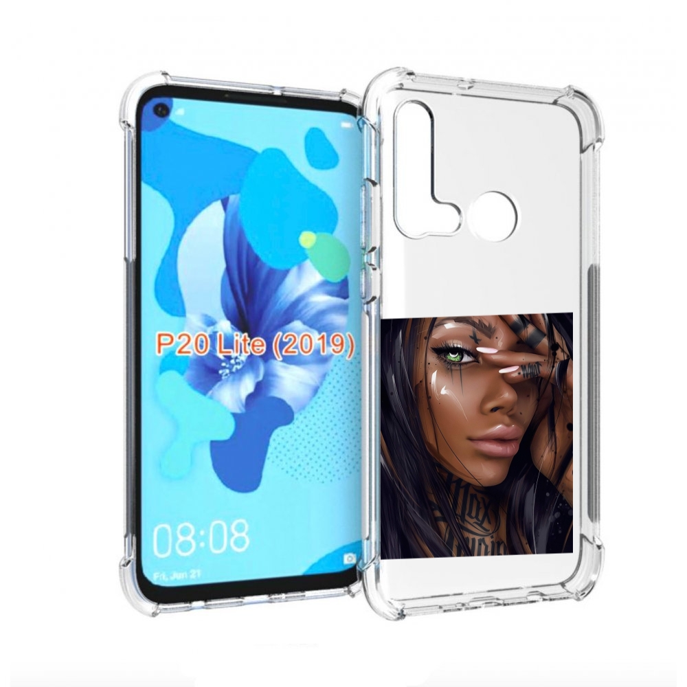 

Чехол бампер MyPads девушка-с-зелеными-глазами-яркими для Huawei, Прозрачный, Tocco
