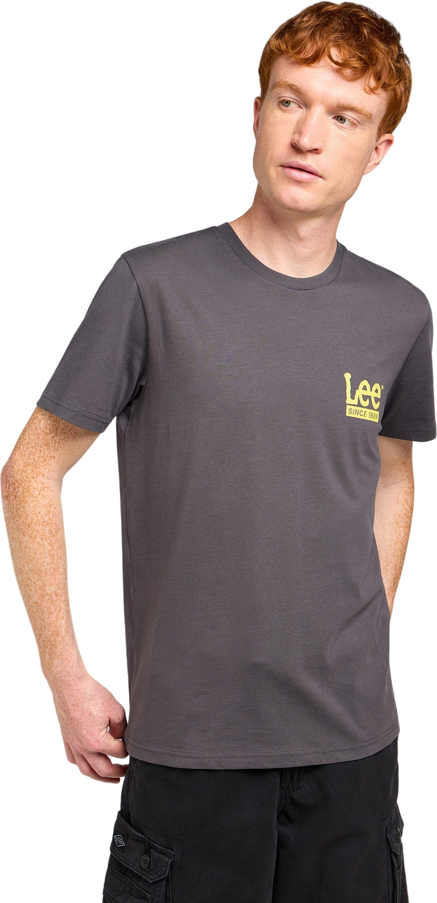 

Футболка мужская Lee LOGO TEE CHARCOAL черная XXL, Черный, LOGO TEE CHARCOAL