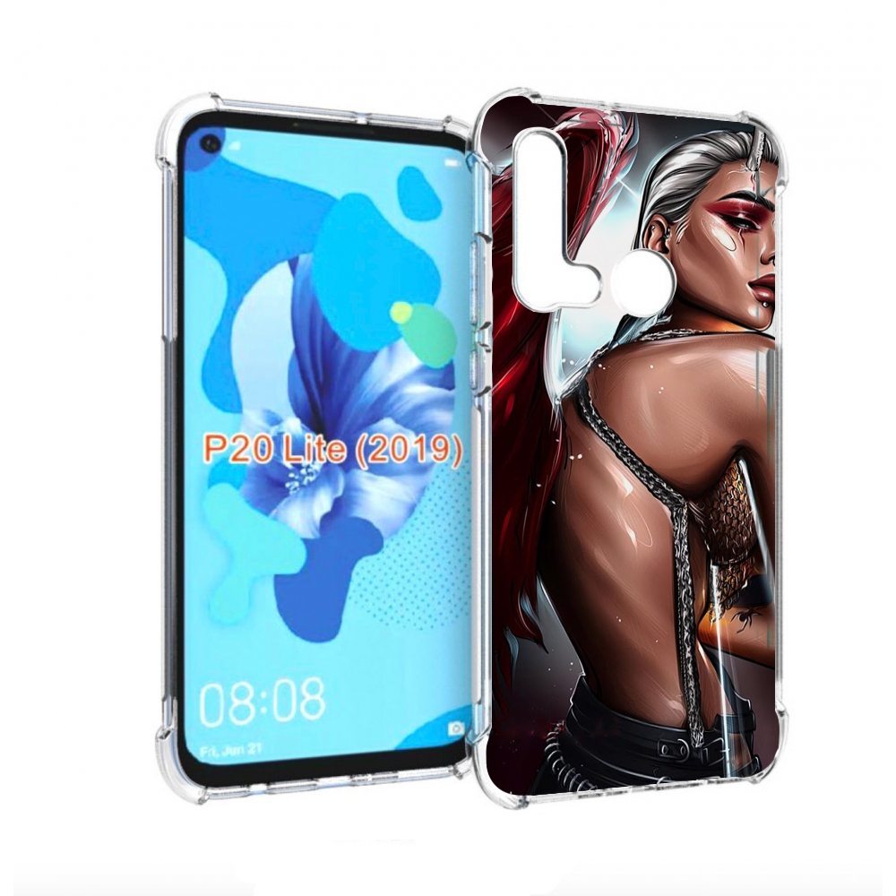 

Чехол бампер MyPads девушка-с-крыльями женский для Huawei P20 Li, Прозрачный, Tocco