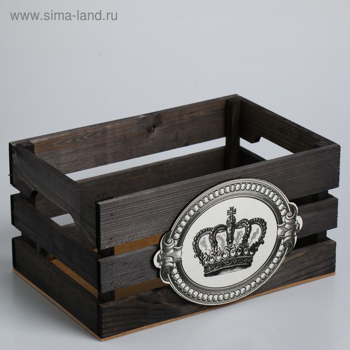 фото Ящик для хранения корона 30х15х20 см nobrand