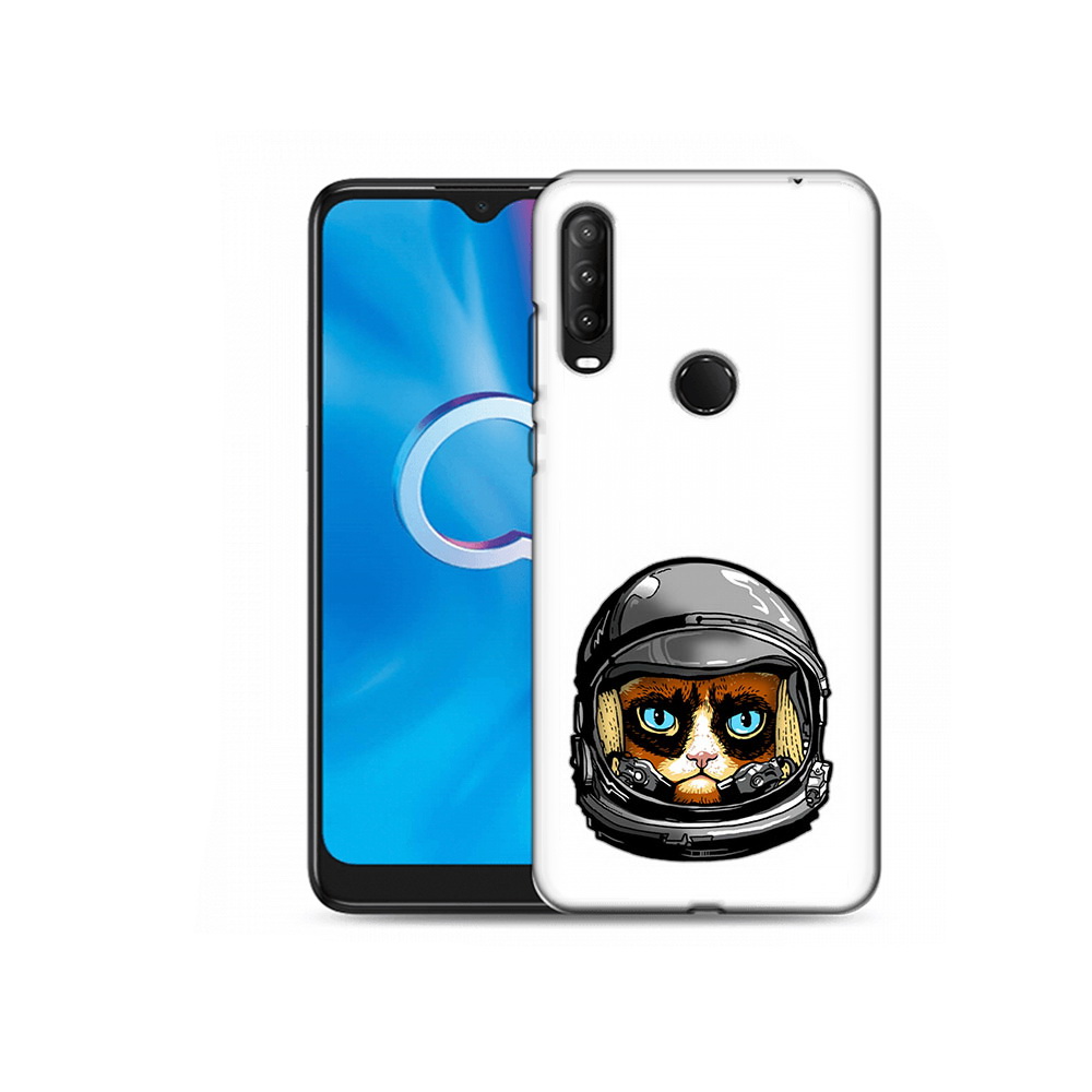 

Чехол MyPads Tocco для Alcatel 1SE (2020) 5030D кот космонавт (PT152068.668.400), Прозрачный, Tocco
