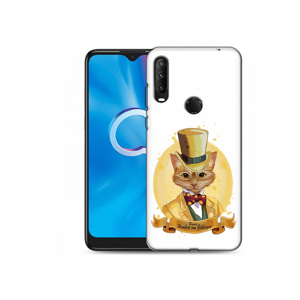 

Чехол MyPads Tocco для Alcatel 1SE (2020) 5030D кот юрист (PT152068.668.401), Прозрачный, Tocco