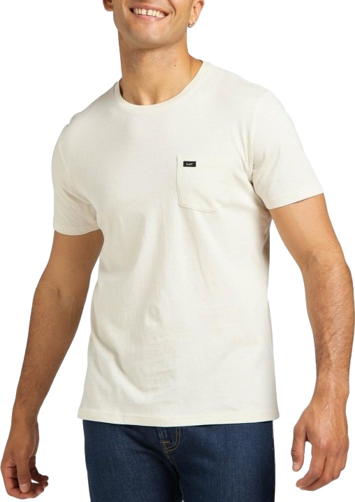 

Футболка мужская Lee POCKET TEE ECRU белая XXL, Белый, POCKET TEE ECRU