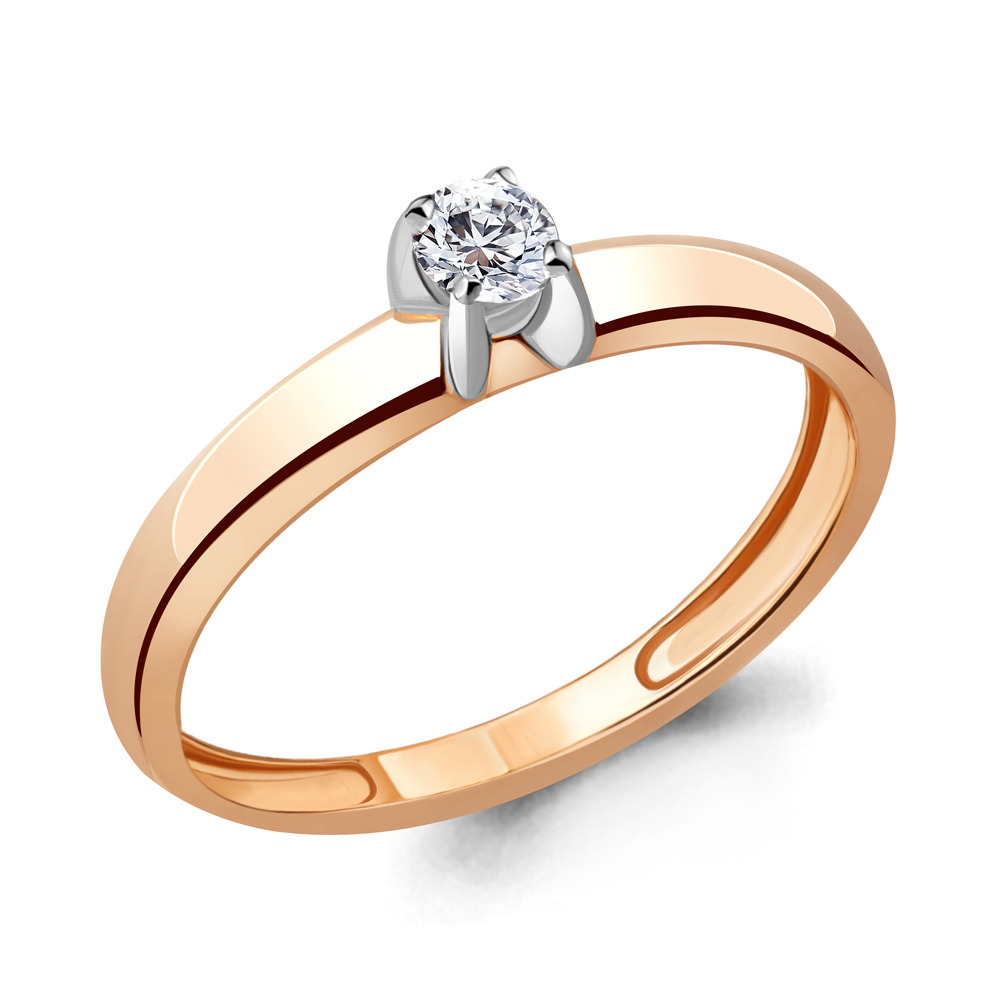 

Кольцо из красного золота с бриллиантом Aquamarine Aquamarine 960022к_585_кз р. 15,5, 960022к_585_кз