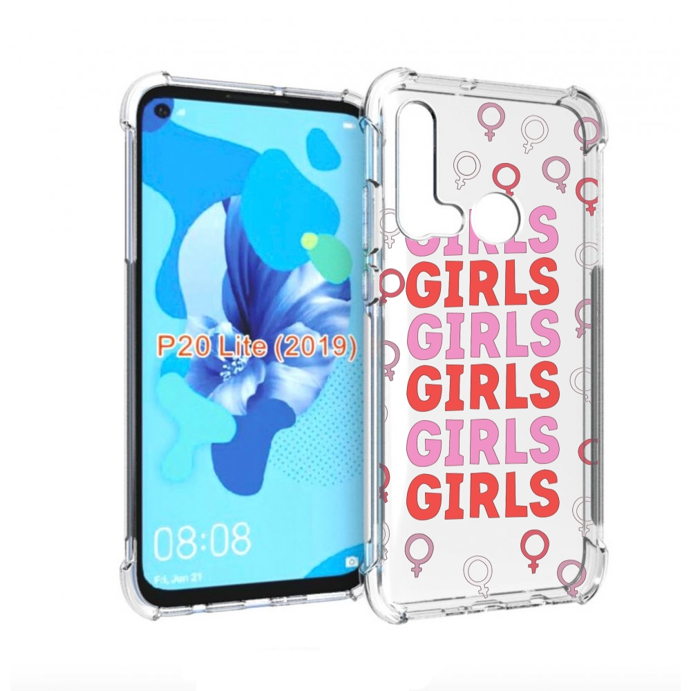 

Чехол бампер MyPads девушки!!! женский для Huawei P20 Lite (2019, Прозрачный, Tocco
