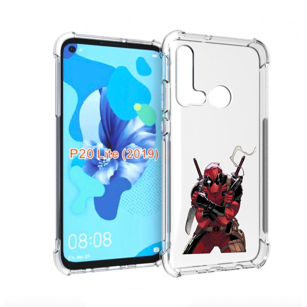 

Чехол бампер MyPads дедпул-подмигивает для Huawei P20 Lite (2019, Прозрачный, Tocco