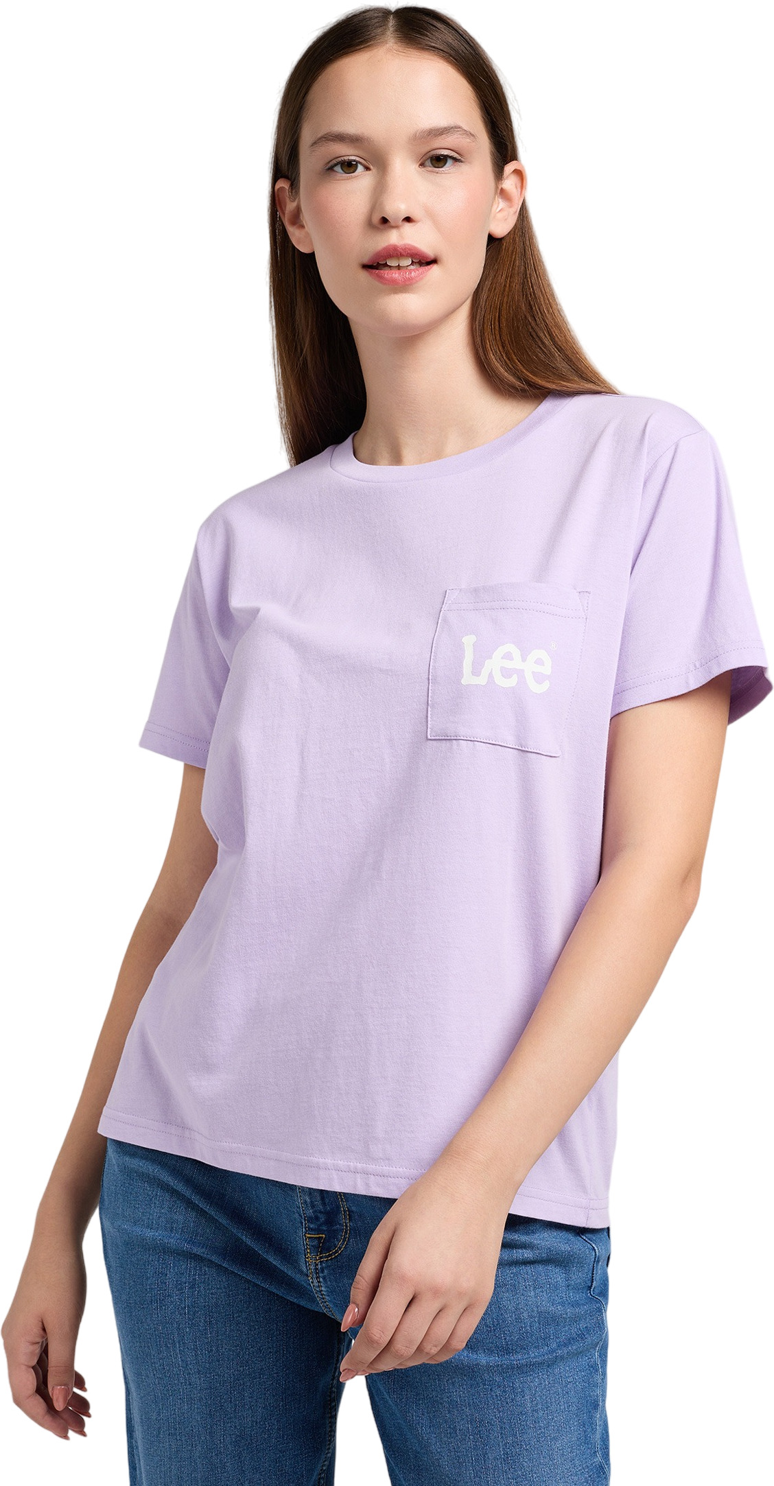 Футболка женская Lee POCKET TEE ORCHID фиолетовая XS 3599₽