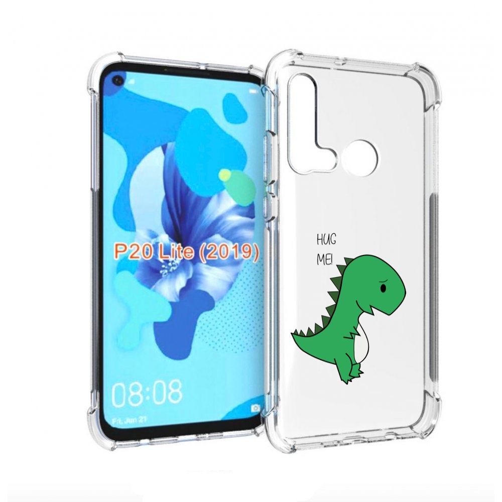 

Чехол бампер MyPads динозаврик для Huawei P20 Lite (2019), Прозрачный, Tocco