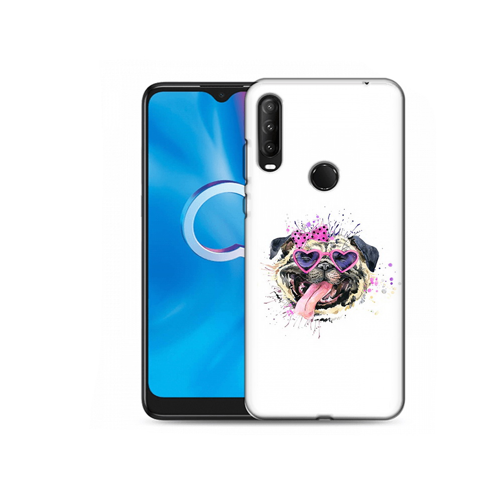 

Чехол MyPads Tocco для Alcatel 1SE (2020) 5030D Веселая собака (PT152068.668.43), Прозрачный, Tocco