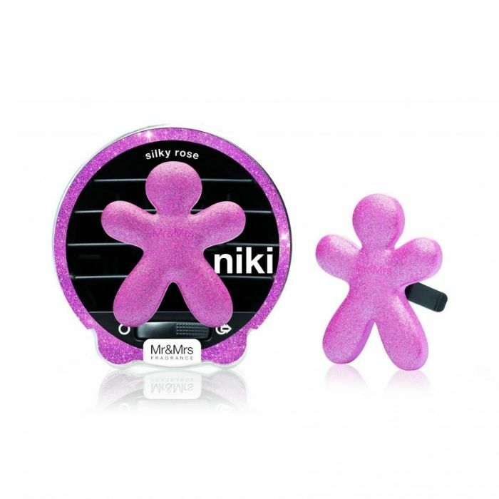 

Ароматизатор в машину Mr&Mrs Fragrance N016385 Шелковистая роза, Розовый, Niki Classic