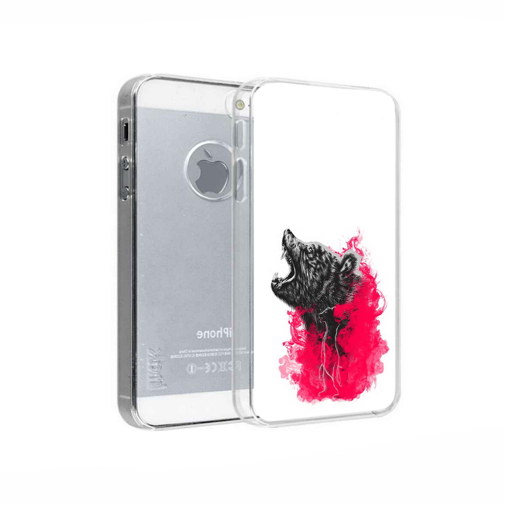 

Чехол MyPads Tocco для Apple iPhone 5 медведь в дымке, Прозрачный, Tocco