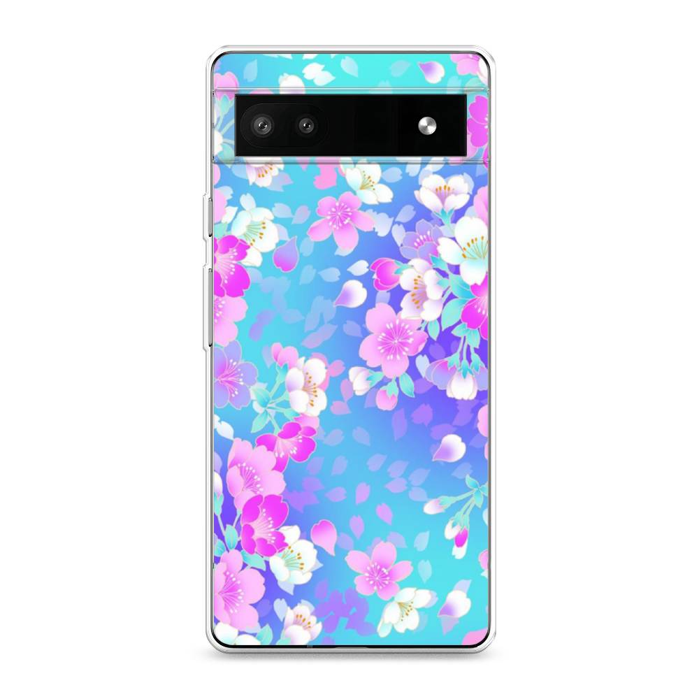 

Чехол Awog на Google Pixel 6A "Яблоневые цветы", Разноцветный, 271150-8