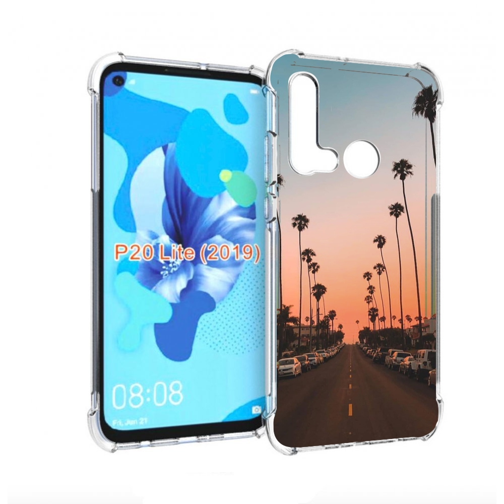 

Чехол бампер MyPads дорога-с-закатом для Huawei P20 Lite (2019), Прозрачный, Tocco