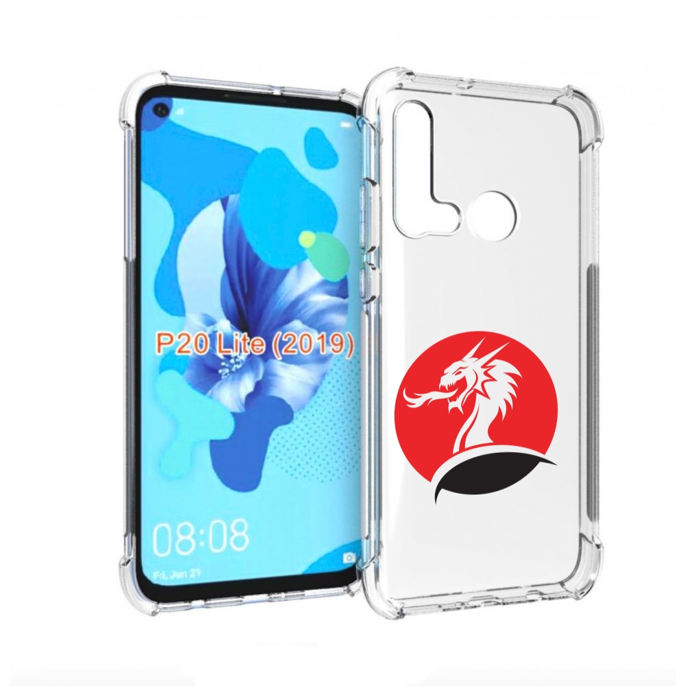 

Чехол бампер MyPads дракон-рисунок для Huawei P20 Lite (2019), Прозрачный, Tocco