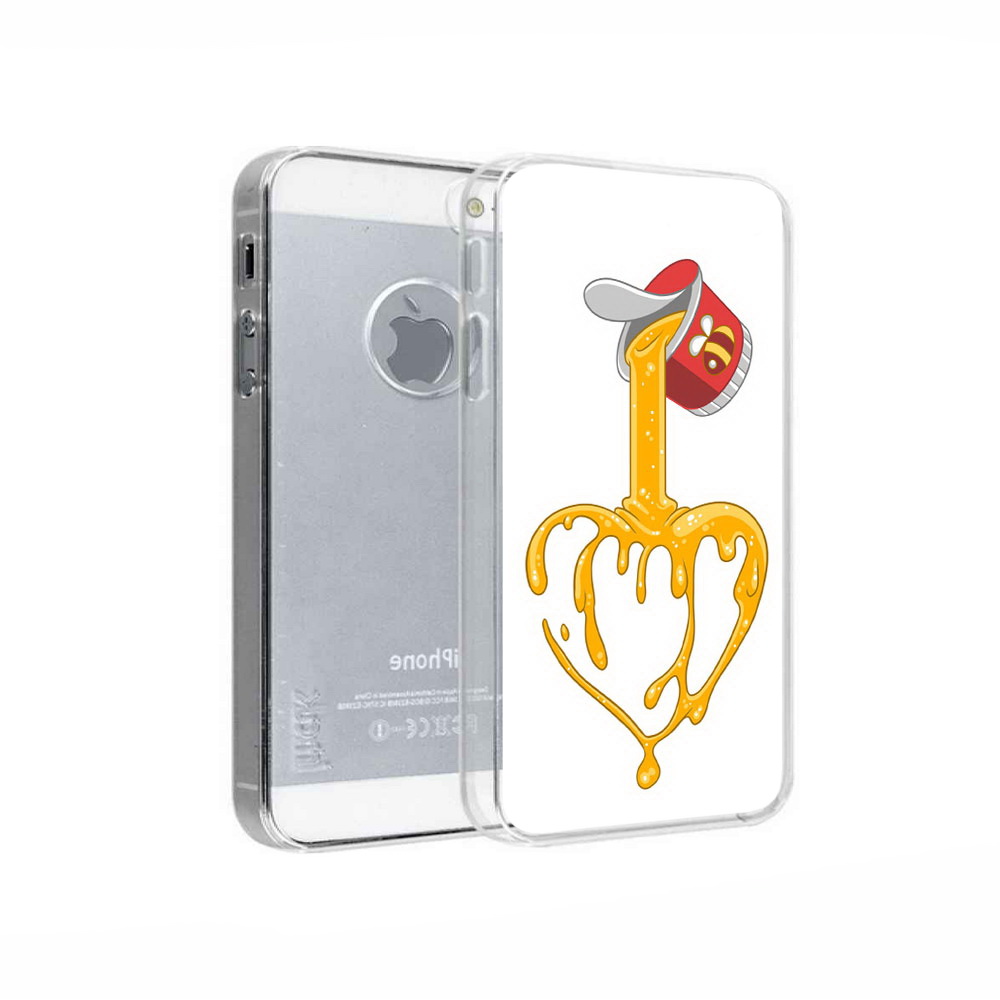 

Чехол MyPads Tocco для Apple iPhone 5 медовое сердце, Прозрачный, Tocco