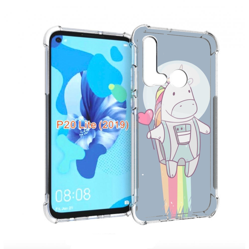 

Чехол бампер MyPads единорог летит за орбиту для Huawei P20 Lite, Прозрачный, Tocco