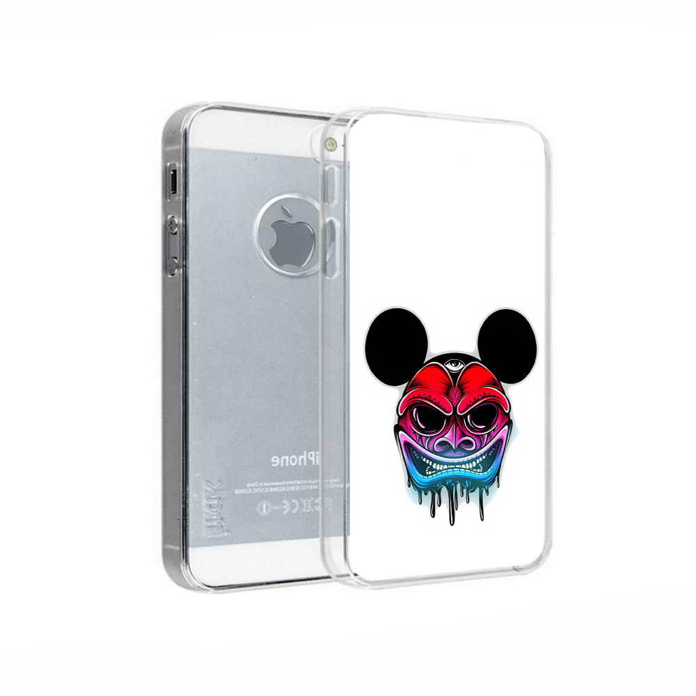 

Чехол MyPads Tocco для Apple iPhone 5 микки в маске, Прозрачный, Tocco