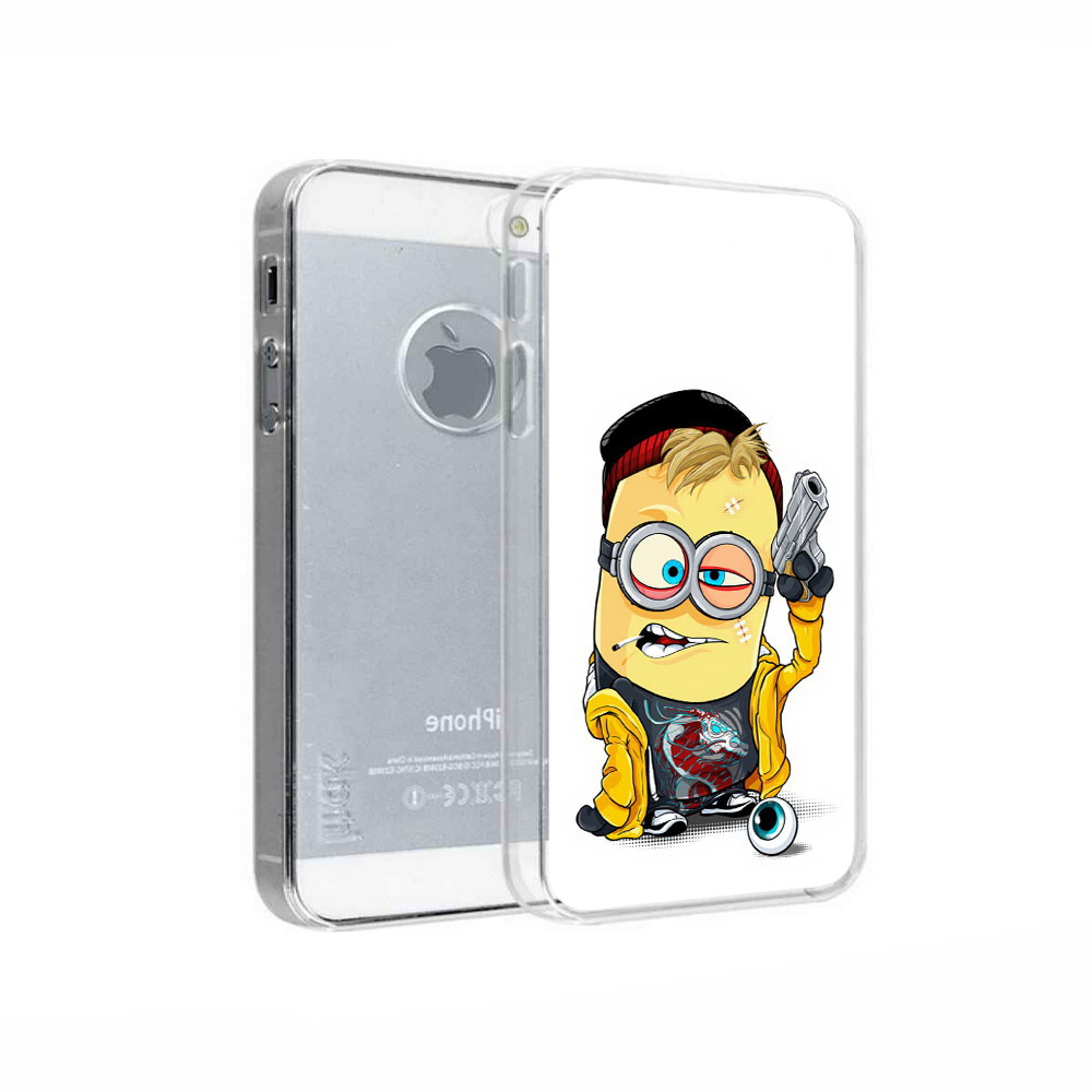 

Чехол MyPads Tocco для Apple iPhone 5 миньон бандит, Прозрачный, Tocco