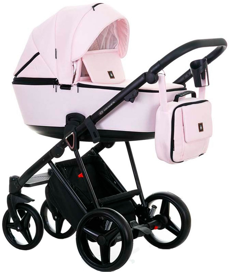 

Коляска Adamex Cristiano 2 в 1 CR-45 розовый, Cristiano