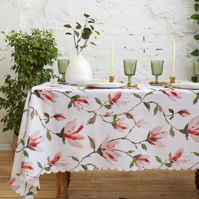 

Доляна Скатерть Доляна Sakura 150*220 +/- 2 см, 100% п/э