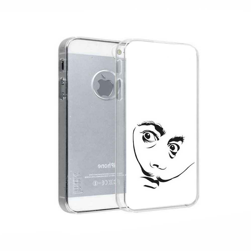 

Чехол MyPads Tocco для Apple iPhone 5 мужчина с длинными усами, Прозрачный, Tocco