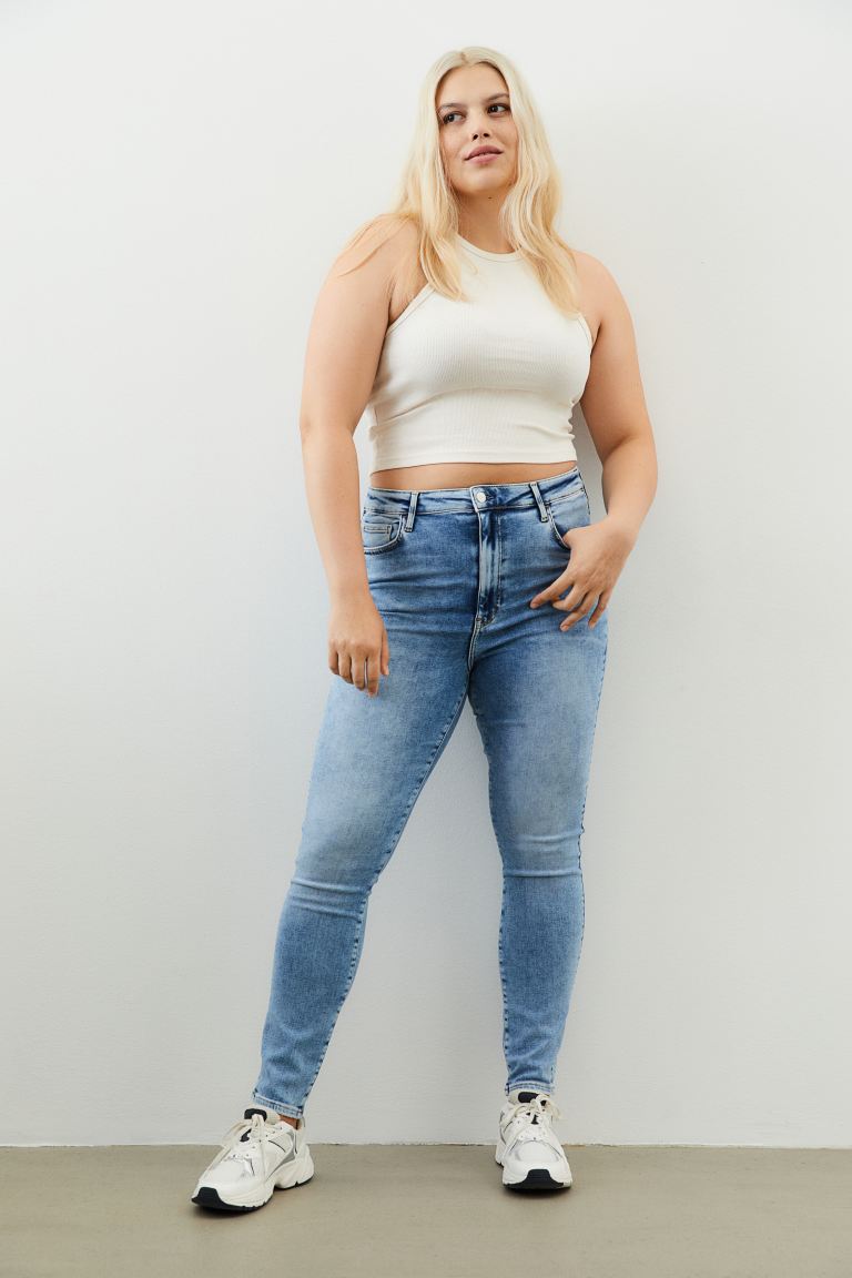 

Джинсы женские H&M 1044626010 синие L (доставка из-за рубежа), Синий, 1044626010