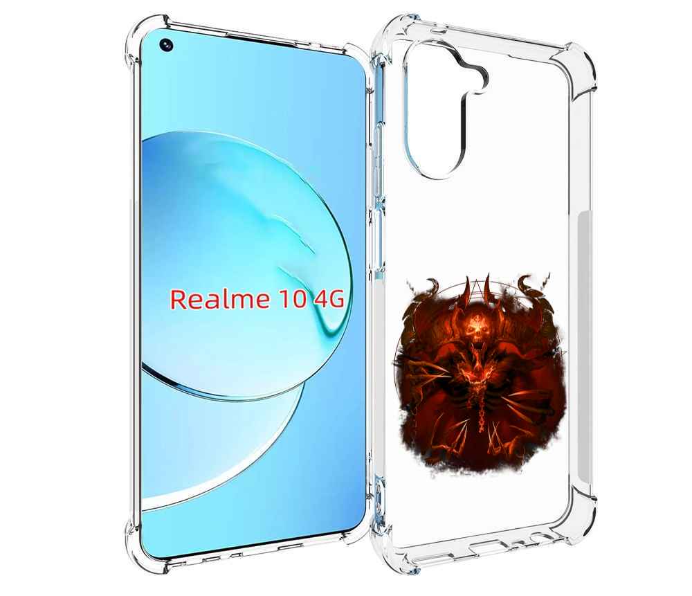

Чехол MyPads яркий демон для Realme 10, Прозрачный, Tocco