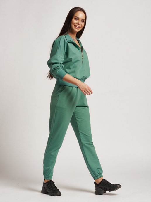 

Костюм женский DAZZLE STYLE Эшли зеленый 48 RU, Эшли